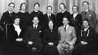 The Brown family at the time of their father's funeral